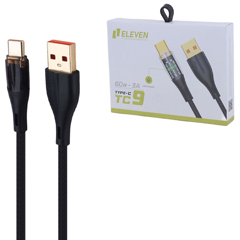 کابل تایپ سی 1 متری ELEVEN TC9