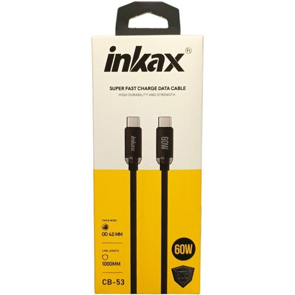 کابل تایپ C به تایپ C برند INKAX CB-53